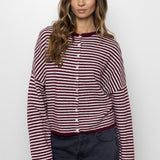 Mini Striped Piper Cardigan