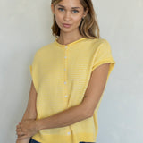 Striped Piper Vest Cardigan