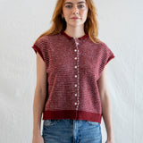 Striped Piper Vest Cardigan