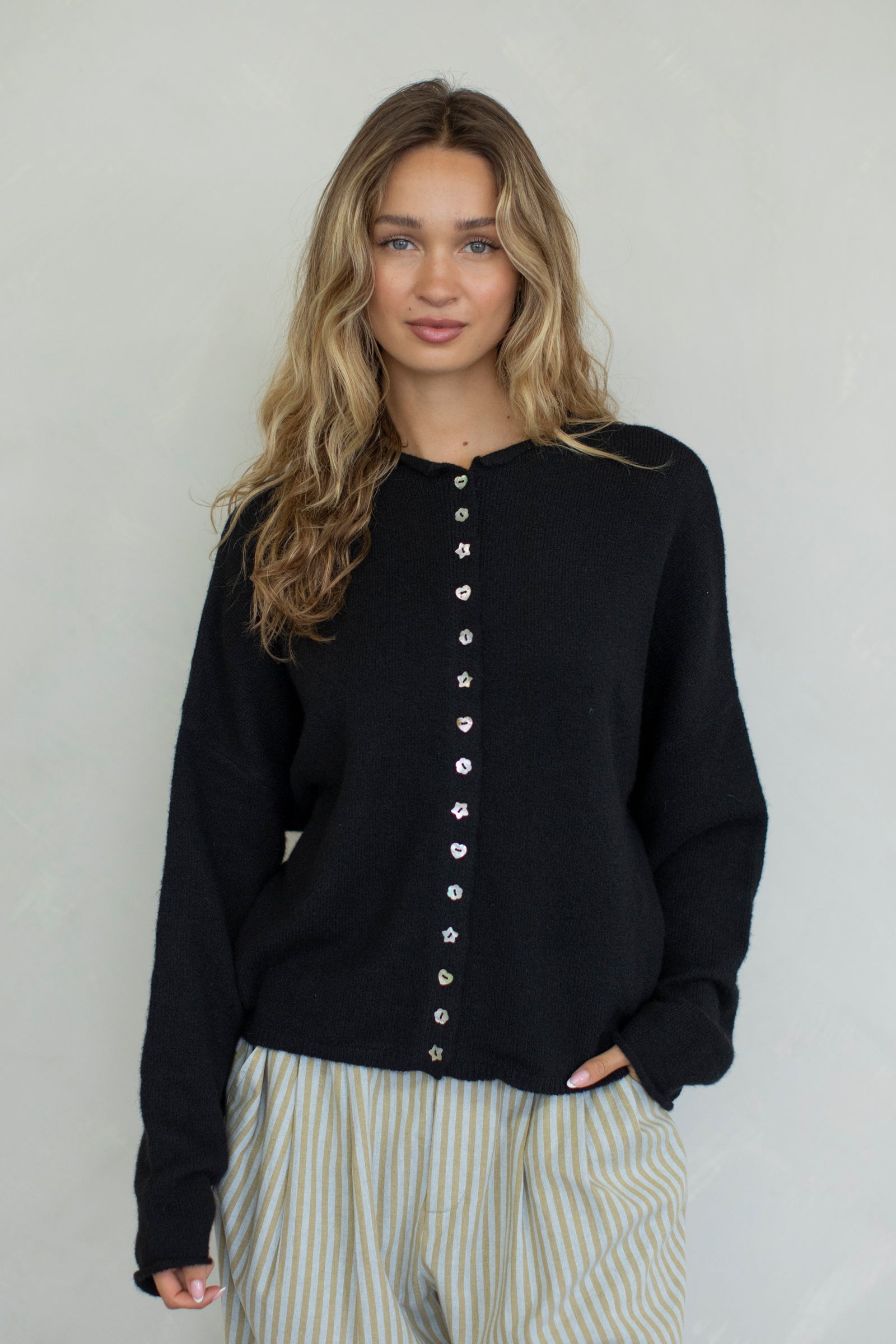 Mismatch Buttons Piper Cardigan