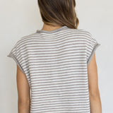Mini Striped Piper Vest Cardigan