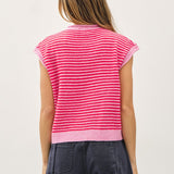 Mini Striped Piper Vest Cardigan
