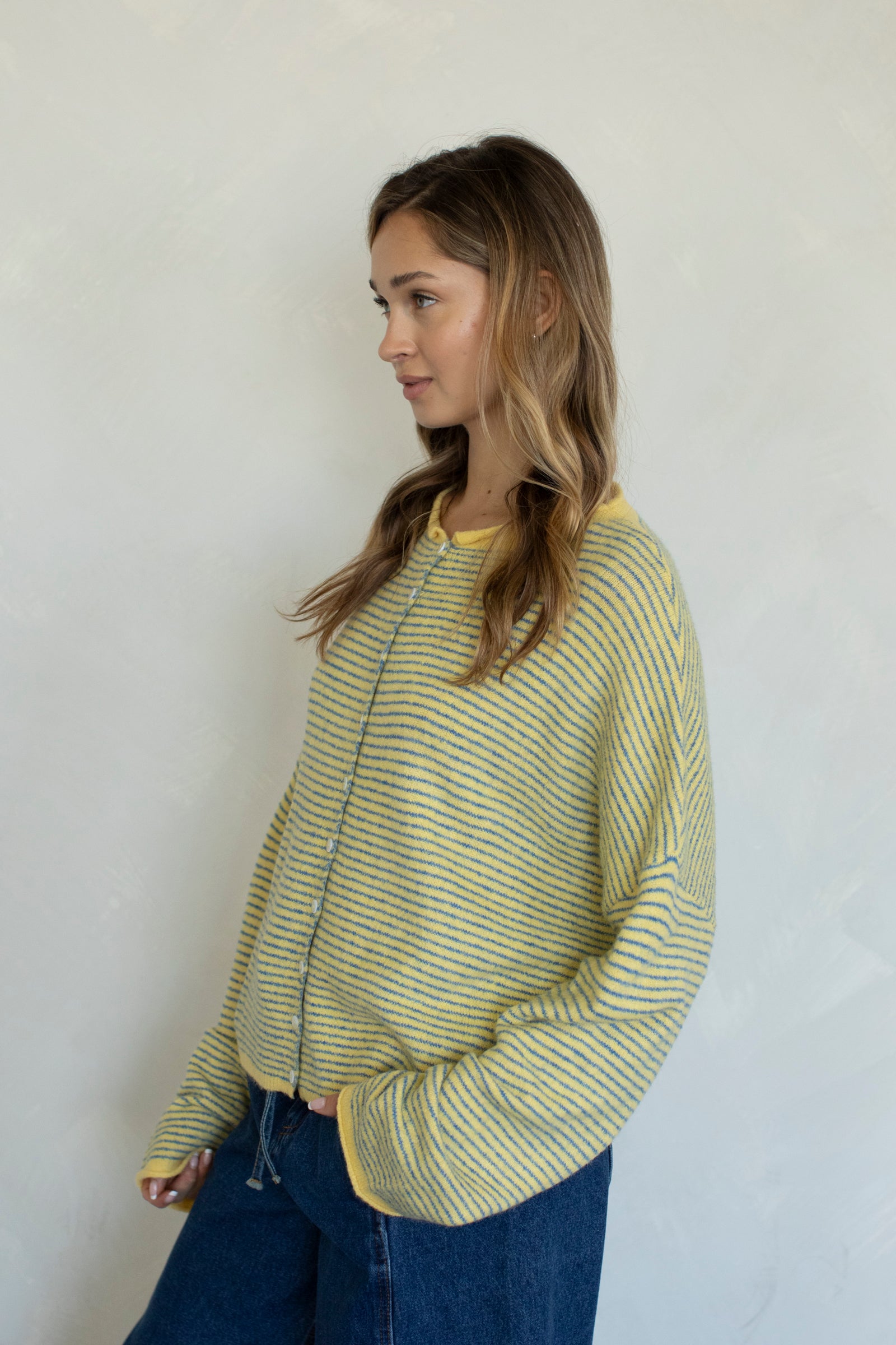 Pin-Striped Piper Cardigan
