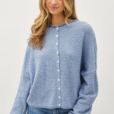 Pin-Striped Piper Cardigan