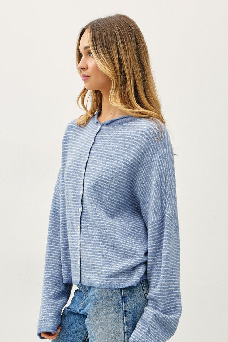Pin-Striped Piper Cardigan