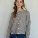 Pin-Striped Piper Cardigan