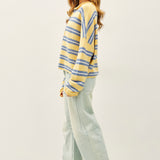 Varsity Striped Piper Cardigan
