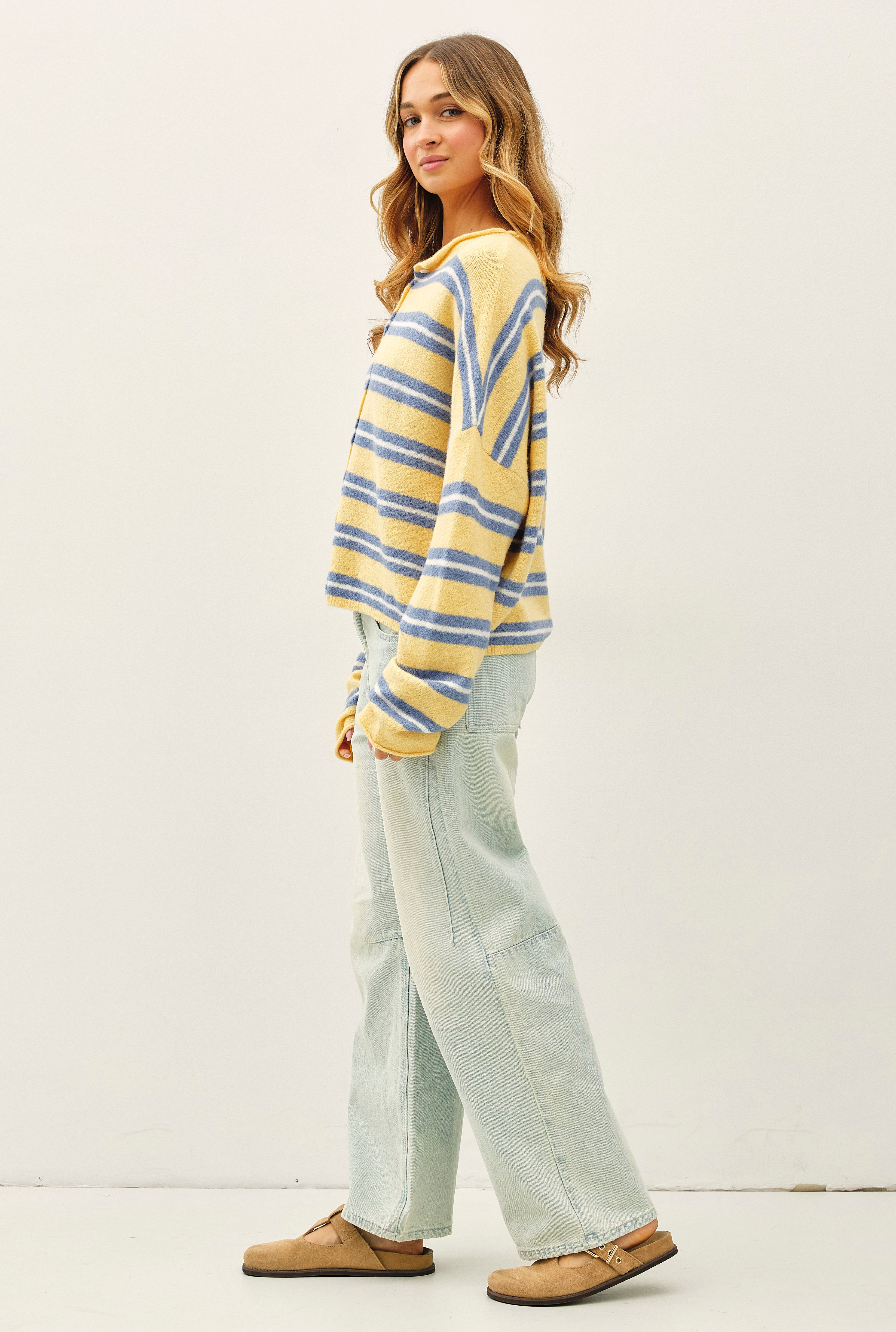 Varsity Striped Piper Cardigan