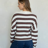 Varsity Striped Piper Cardigan