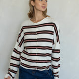 Varsity Striped Piper Cardigan