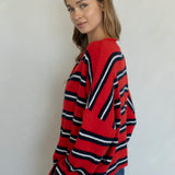 Varsity Striped Piper Cardigan