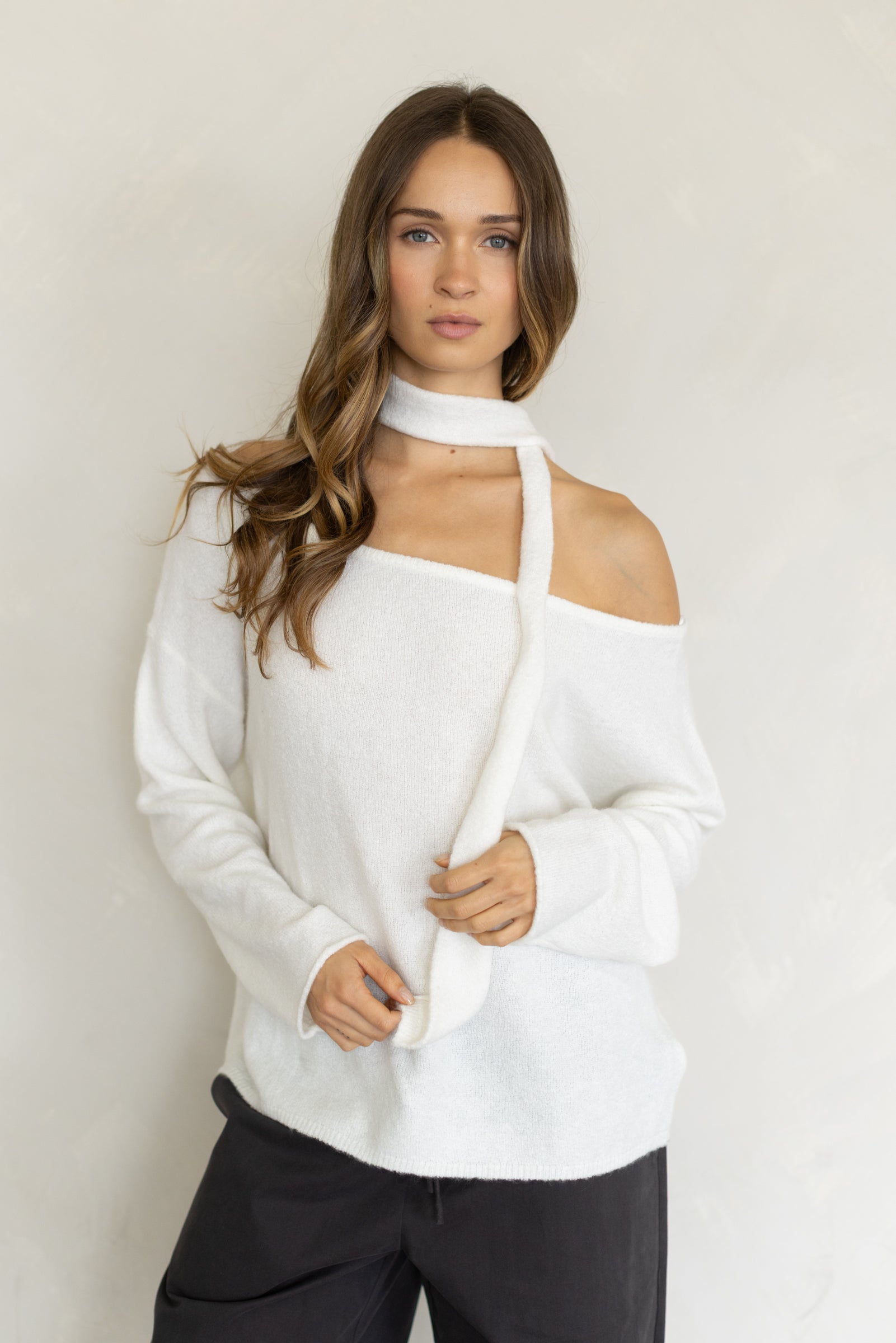 Off-The-Shoulder Piper Pullover
