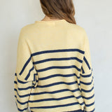 Quarter Striped Piper Pullover
