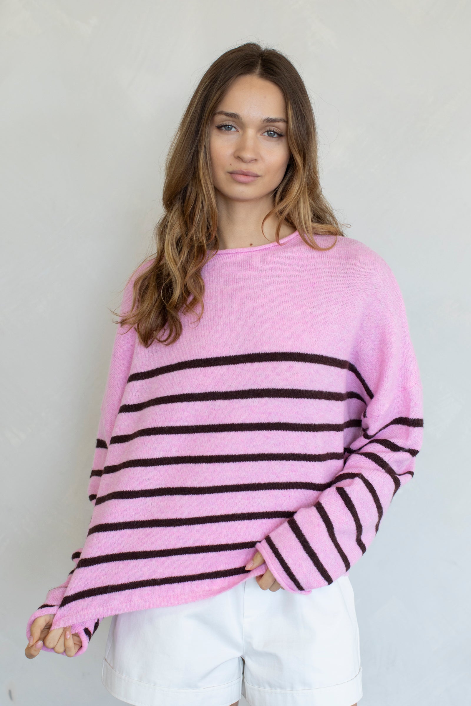 Quarter Striped Piper Pullover