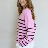 Quarter Striped Piper Pullover