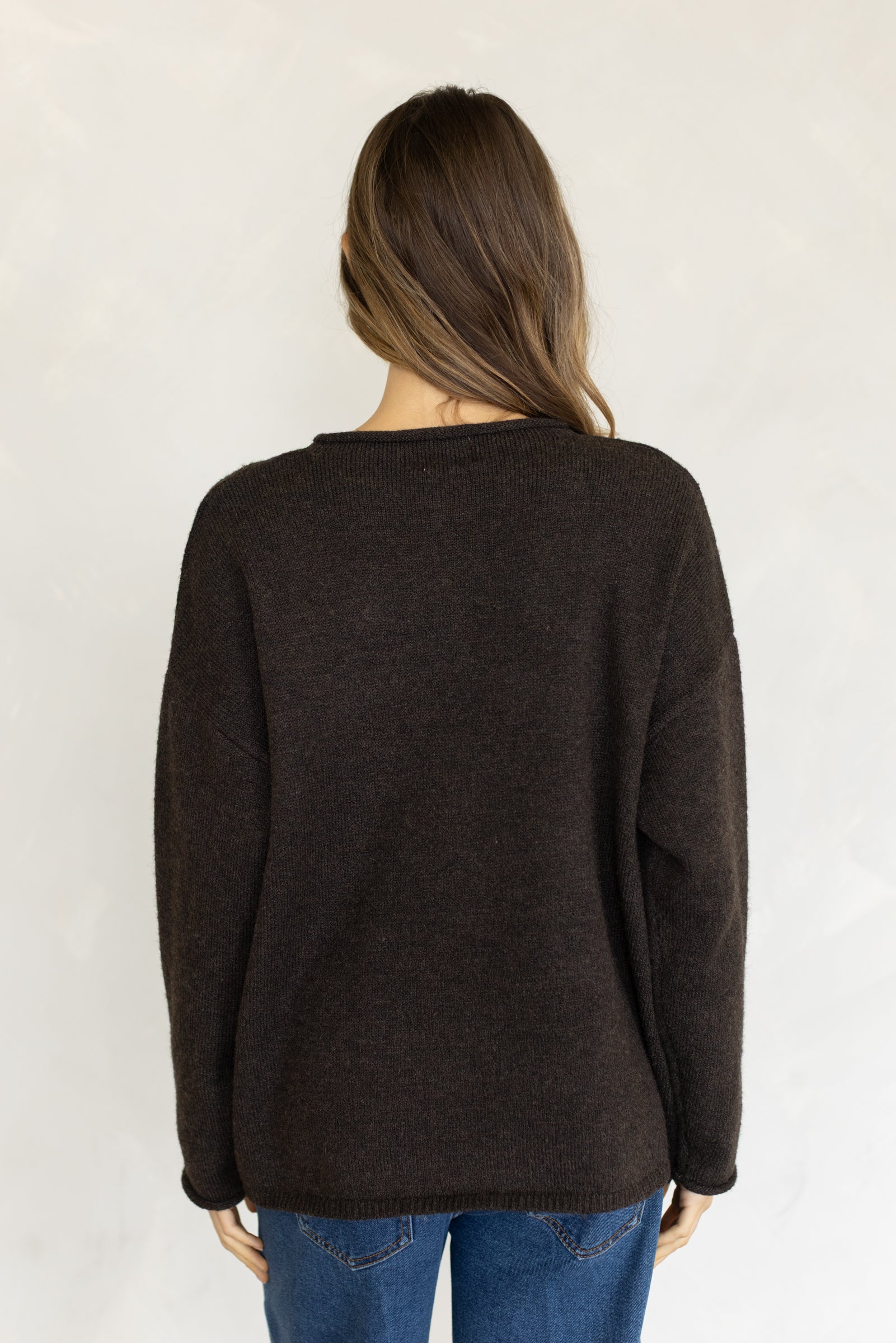 Oversized Heart-Button Cardigan