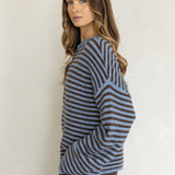 Oversized Striped Piper Henley
