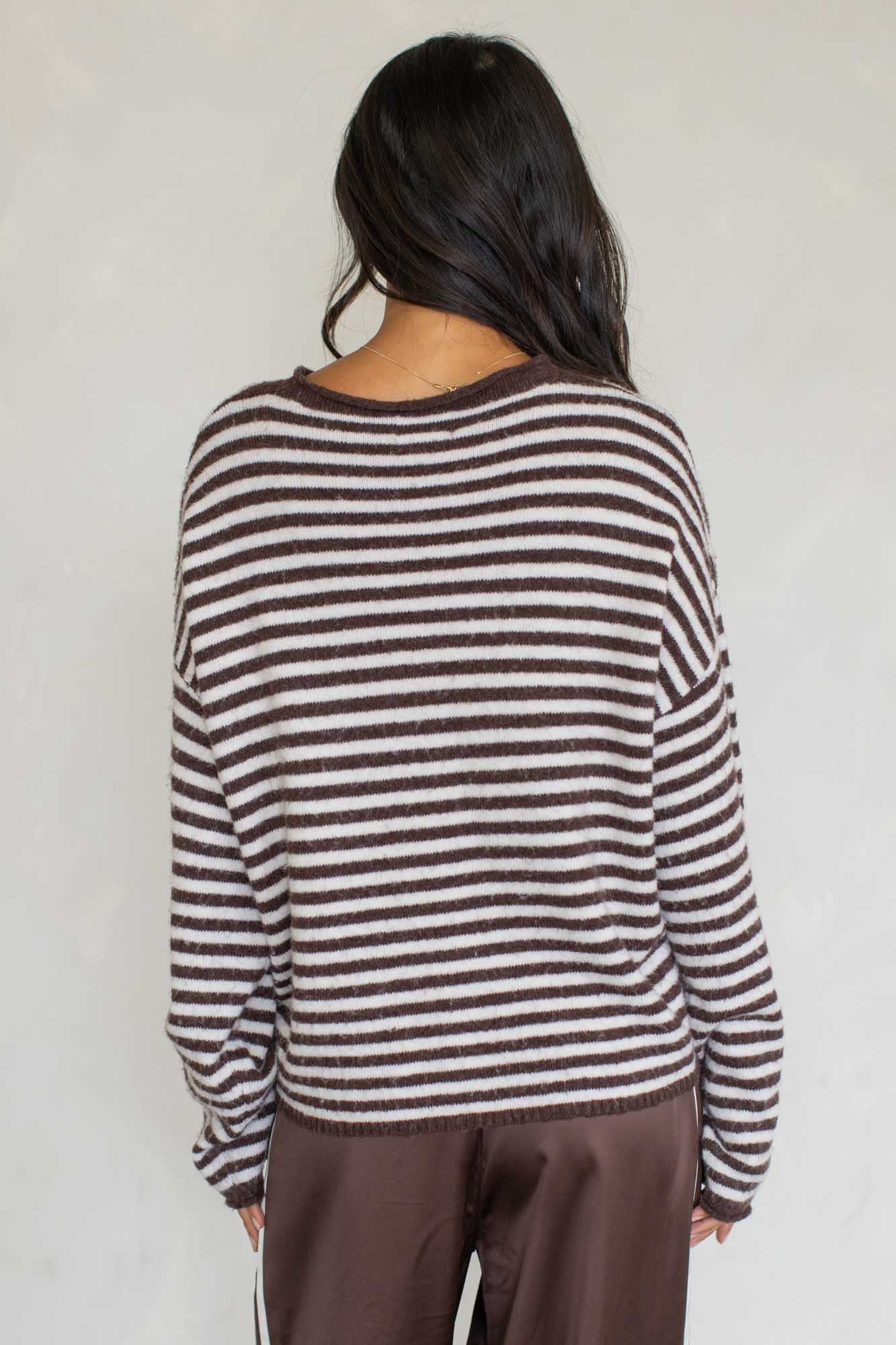 Oversized Striped Piper Henley