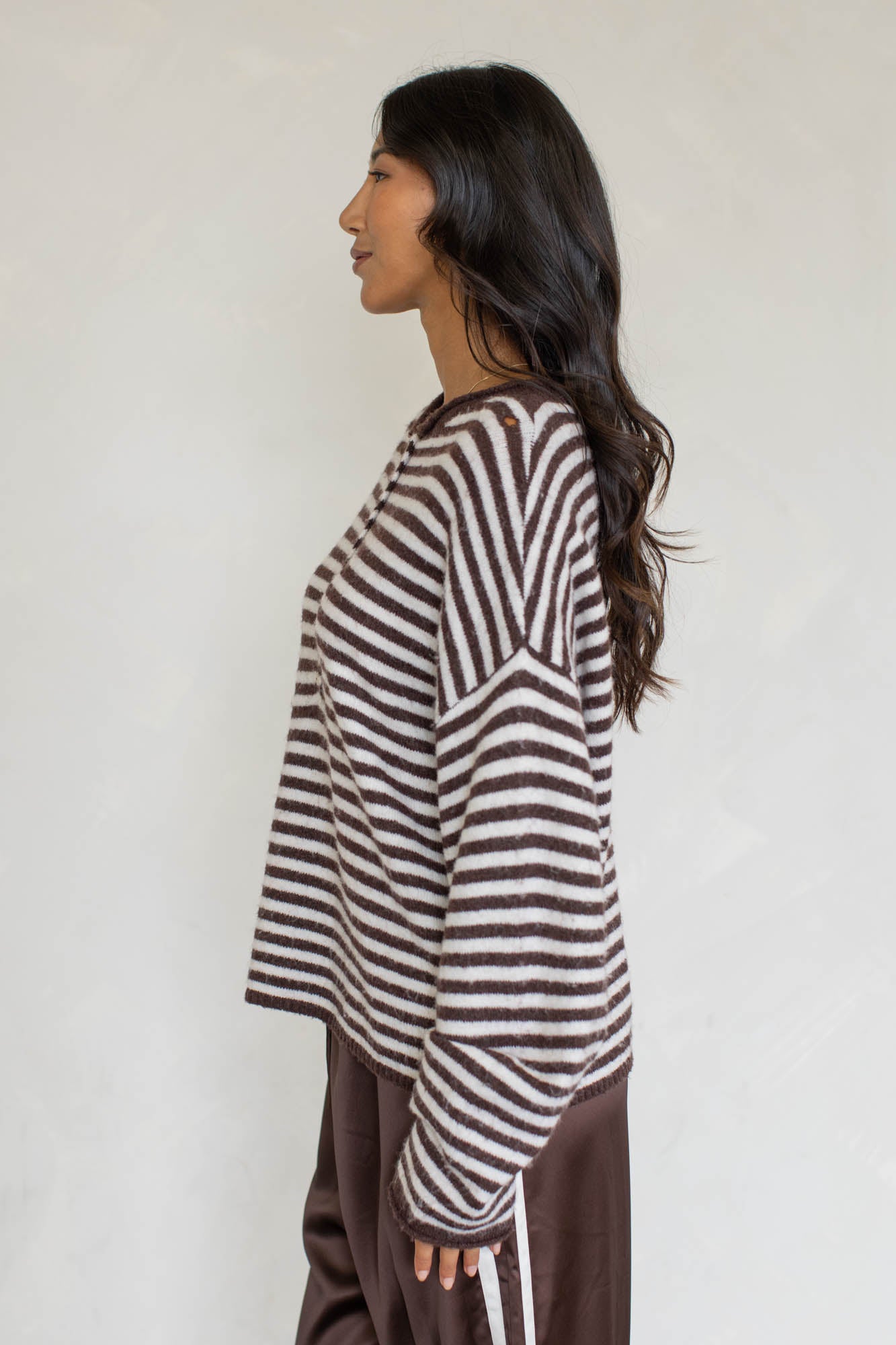 Oversized Striped Piper Henley