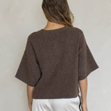 Anika Pointelle Short Sleeve Cardigan