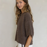 Anika Pointelle Short Sleeve Cardigan