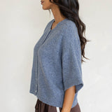 Anika Pointelle Short Sleeve Cardigan