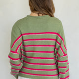 Quarter Striped Piper Pullover