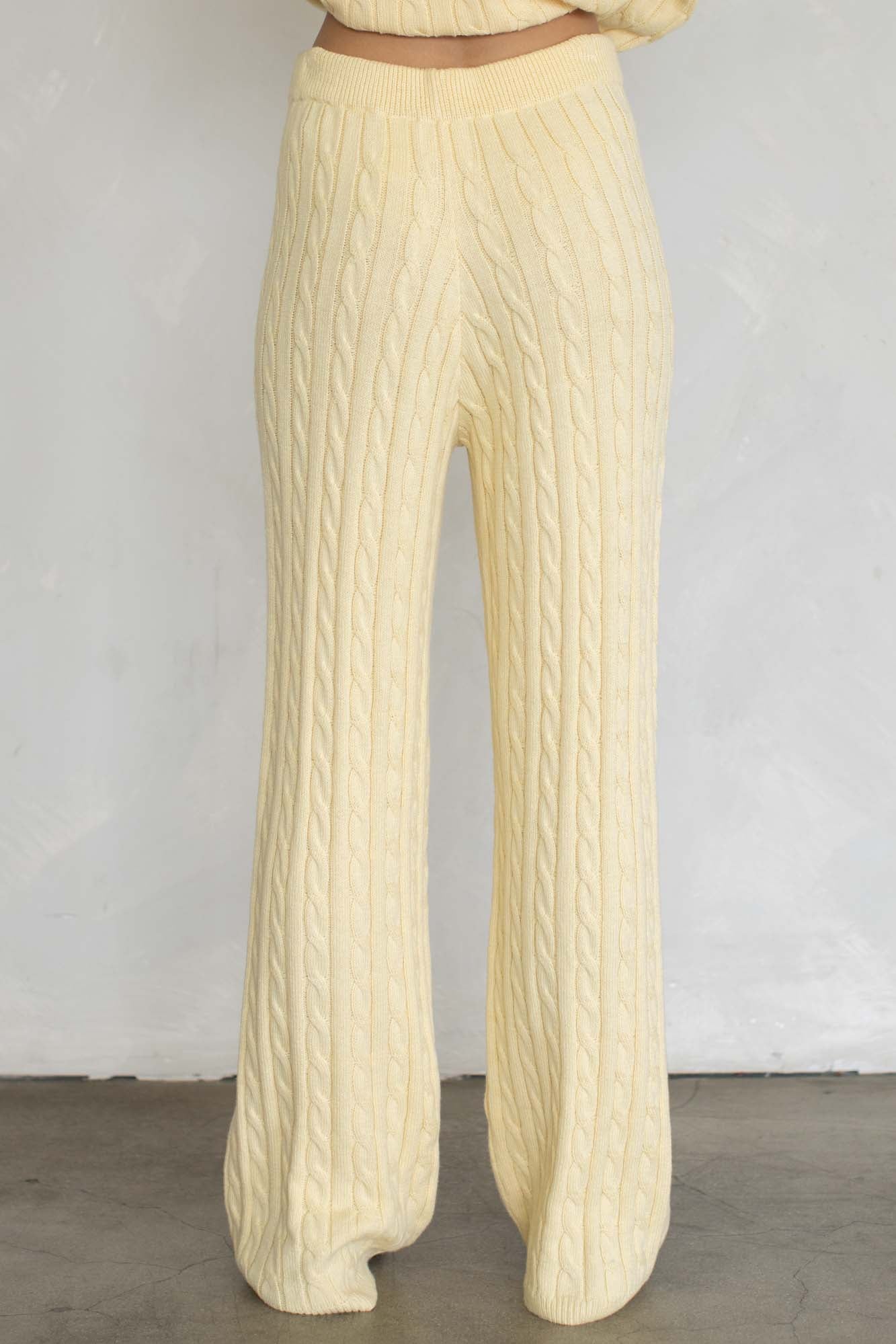 Nadia Cable Knit Pants