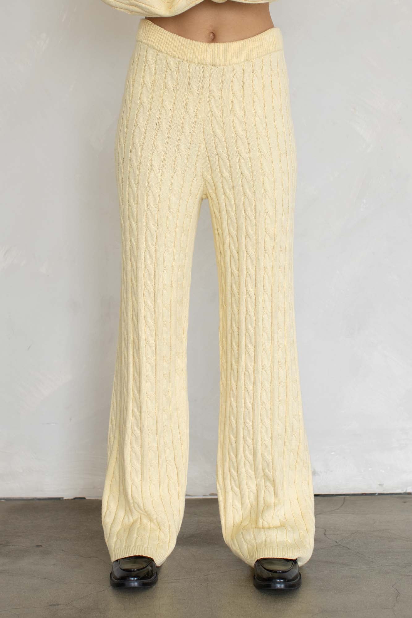 Nadia Cable Knit Pants