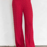 Nadia Cable Knit Pants
