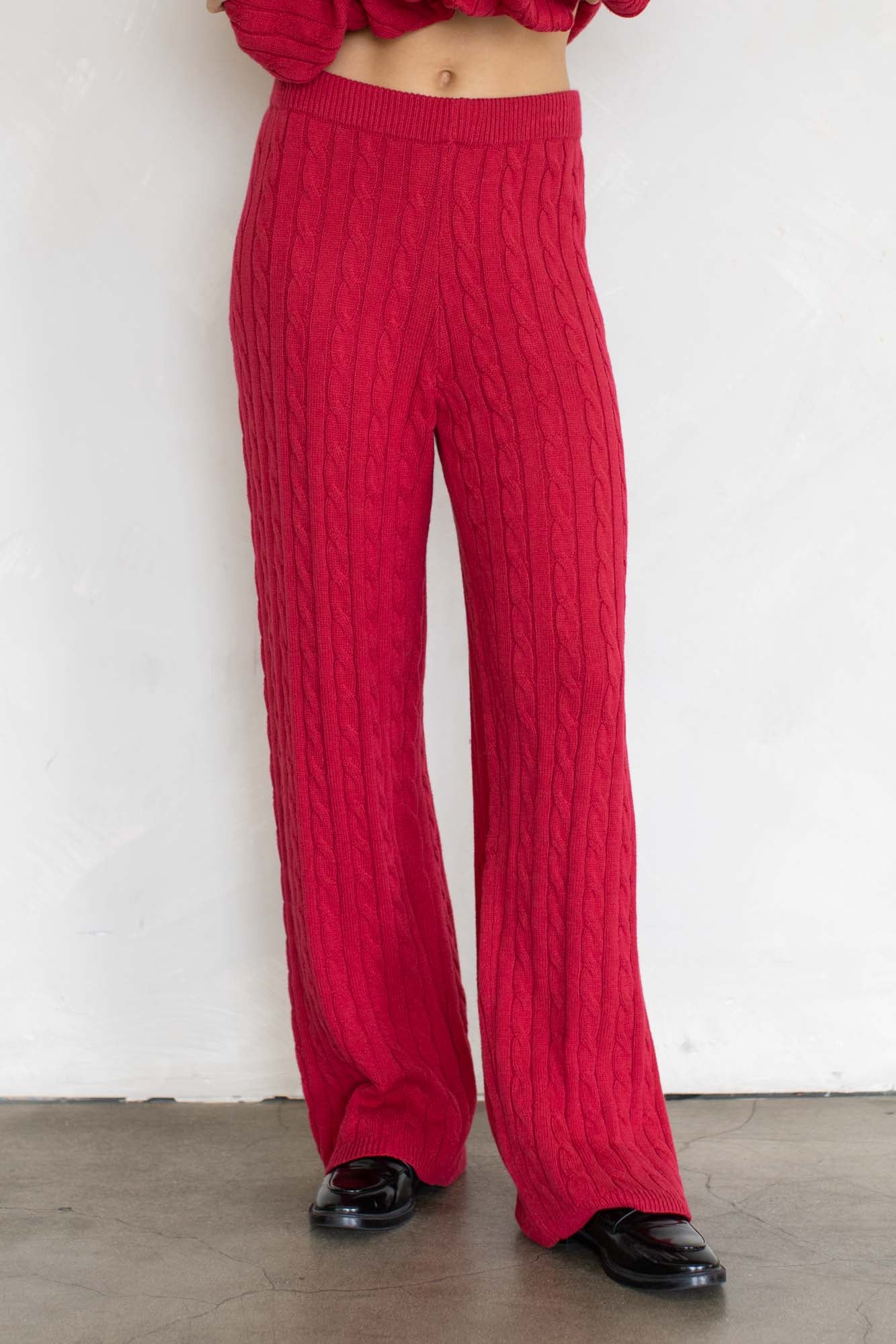 Nadia Cable Knit Pants