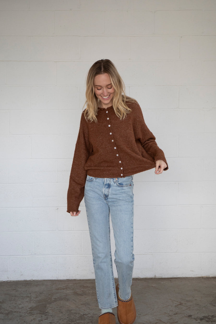 Brown Piper Cardigan