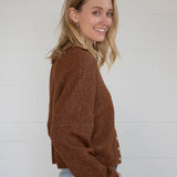 Brown Piper Cardigan