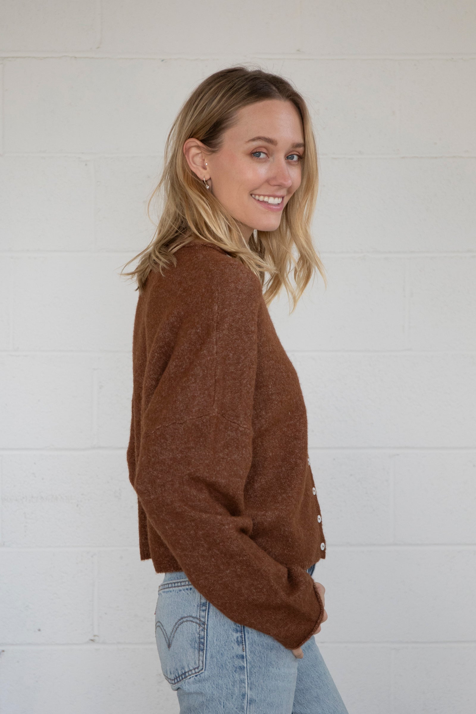 Brown Piper Cardigan