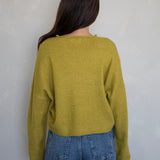 Dijon Yellow Piper Cardigan