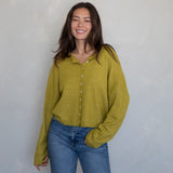 Dijon Yellow Piper Cardigan
