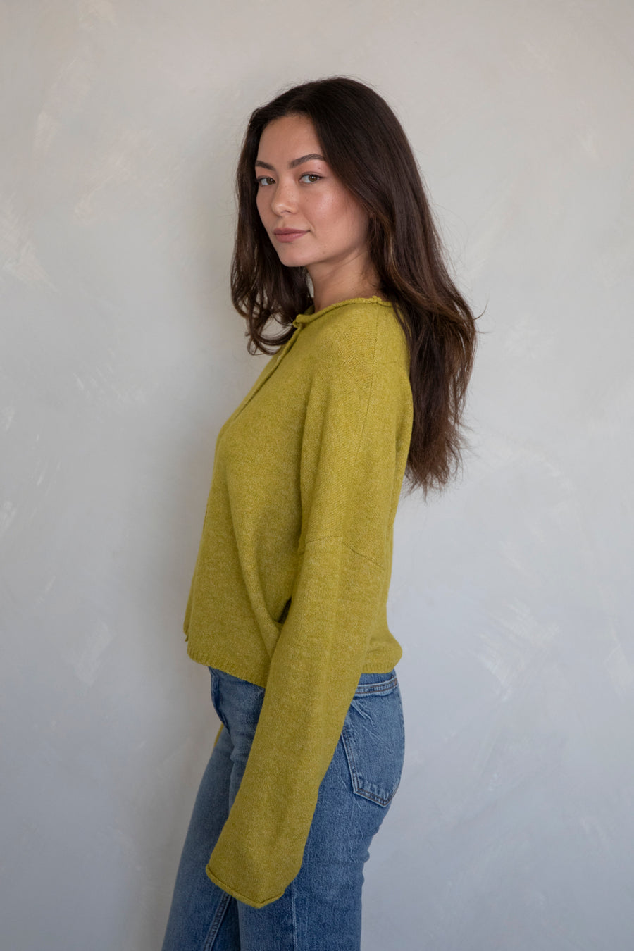 Dijon Yellow Piper Cardigan