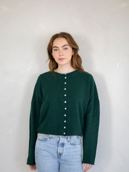 Forest Green Piper Cardigan – thethingsbetween