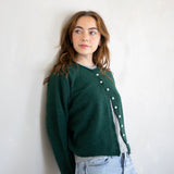 Forest Green Piper Cardigan