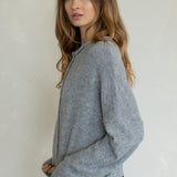 Heather Grey Piper Cardigan