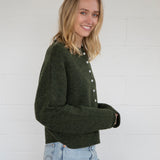 Hunter Green Piper Cardigan