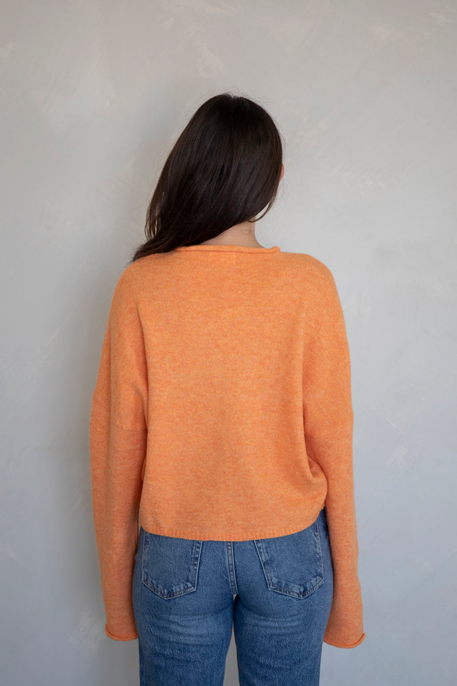 Orange Piper Cardigan