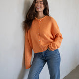 Orange Piper Cardigan