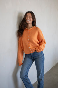 Orange Piper Cardigan – thethingsbetween