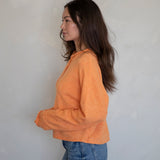 Orange Piper Cardigan