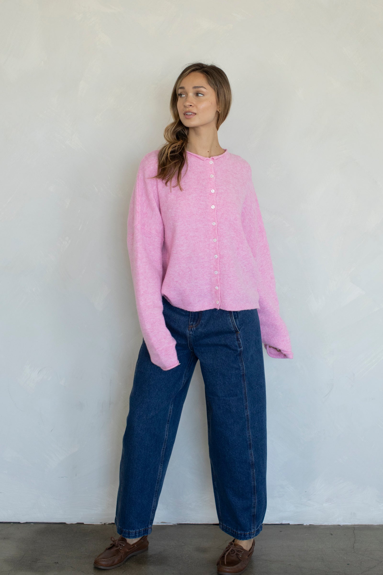 Pale Pink Piper Cardigan