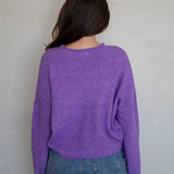 Purple Piper Cardigan