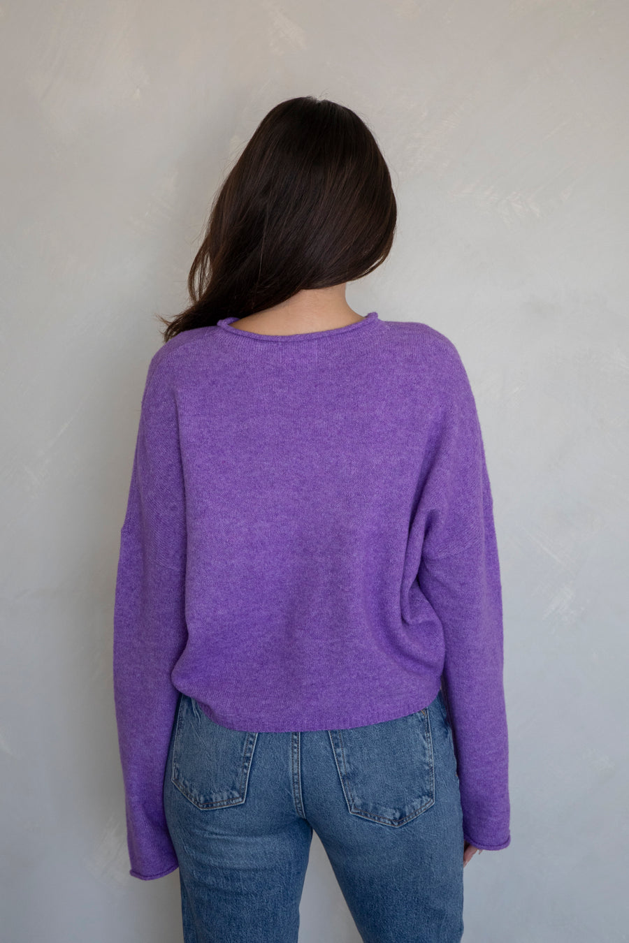 Purple Piper Cardigan