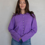 Purple Piper Cardigan
