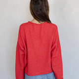 Red Piper Cardigan